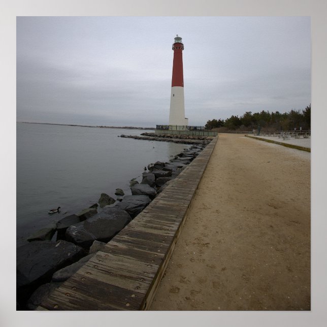 Barnegat Light Lighthouse Photo Poster (Frente)