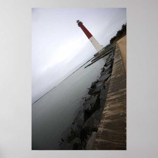 Barnegate Light Lighthouse Photo Poster (Frente)