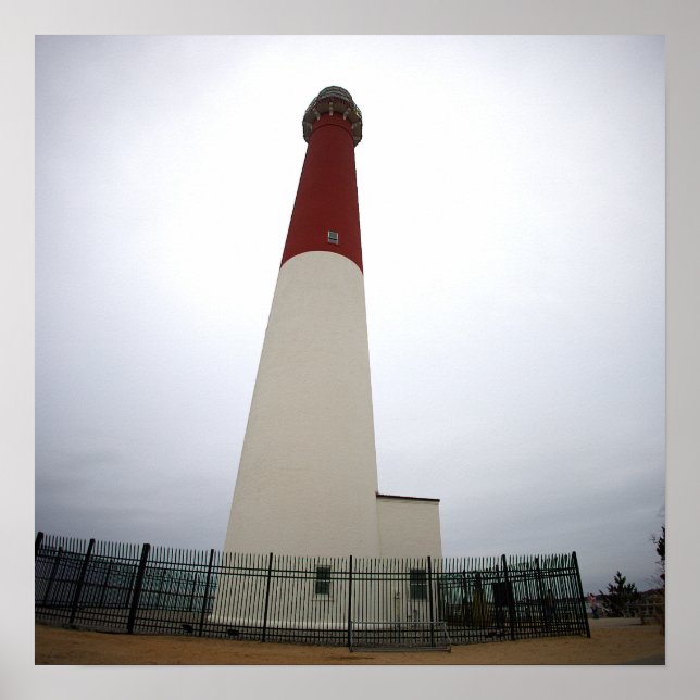 Barnegate Light Lighthouse Photo Poster (Frente)