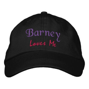 Barney me ama Nome Bordado Chapéu / Boné