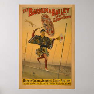 Barnum & Bailey Slide para o Circo da Vida Poster