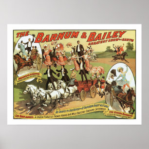 Barnum & Bailey Trick Riders Poster
