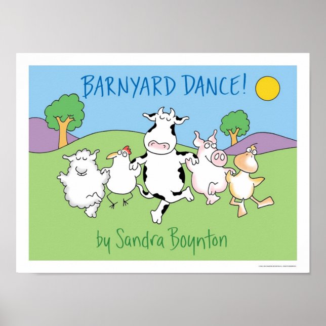 BARNYARD DANCE! poster por Sandra Boynton (Frente)