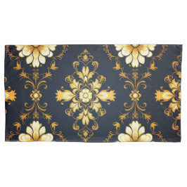"Barockes Ornament-Muster in Gold und Schwarz"