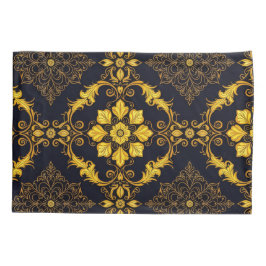 "Barockes Ornament-Muster in Gold und Schwarz"