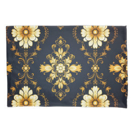 "Barockes Ornament-Muster in Gold und Schwarz"