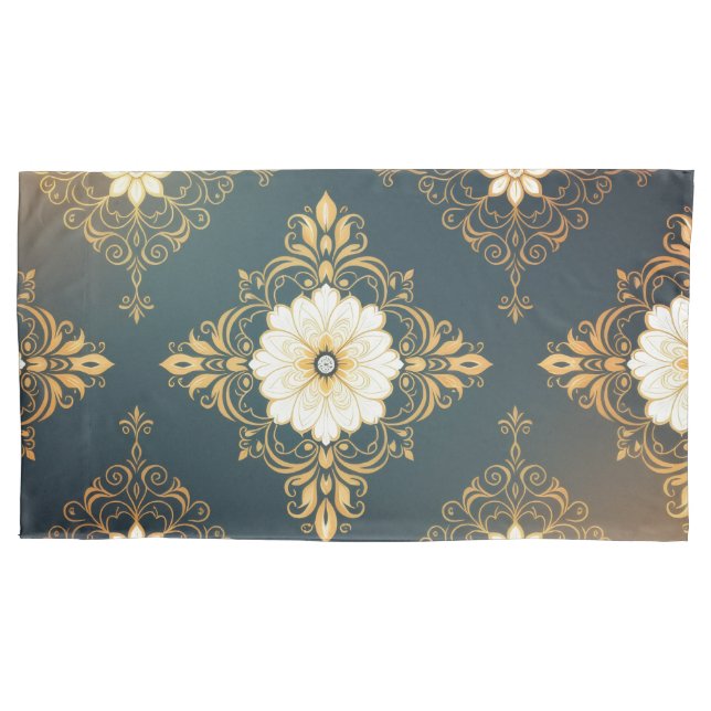 "Barockes Ornament-Muster in Gold und Schwarz" Dec (Frente)