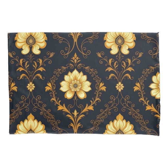 "Barockes Ornament-Muster in Gold und Schwarz" Dec (Frente)