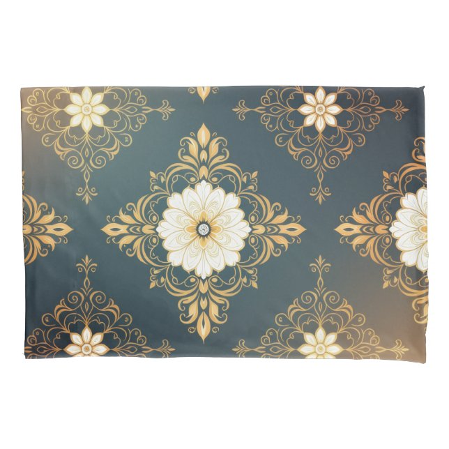 "Barockes Ornament-Muster in Gold und Schwarz" Dec (Frente)
