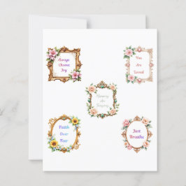 Baroque floral frames scrapbook paper cutouts