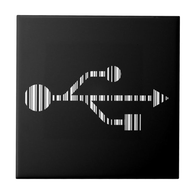BARRA DE LOGO USB CÓDIGO DE BARRAS Padrão de códig (Frente)