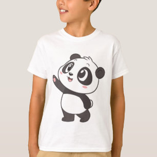 Barramento de Panda Bonito - Design de Camisa T pa
