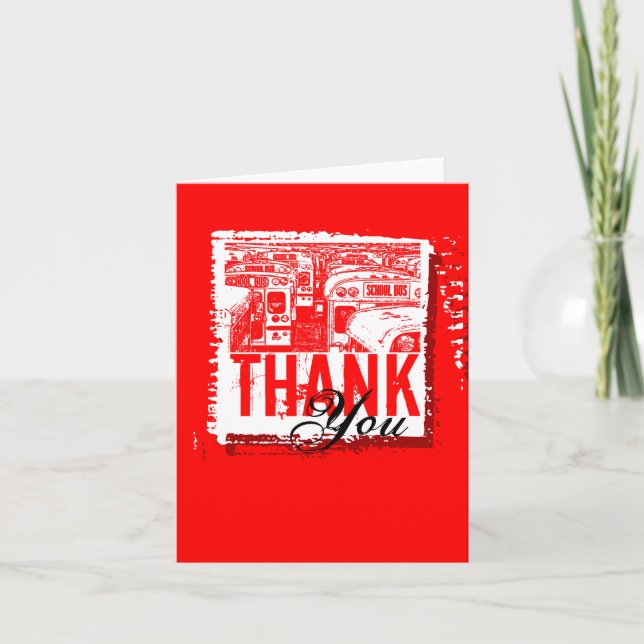 Barramento Escolar de Cartões de agradecimentos de (Frente)