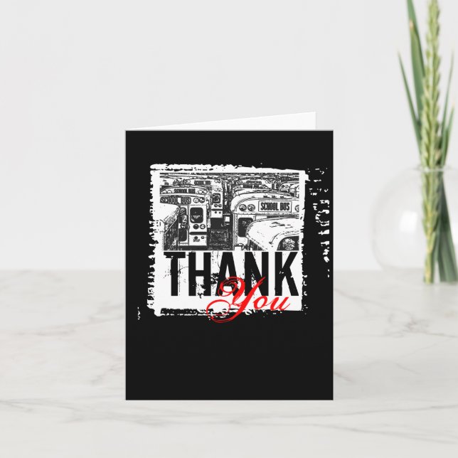 Barramento escolar de Cartões de agradecimentos de (Frente)