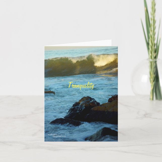 Barras de ondas oceânicas Cartões de Nota (Frente)