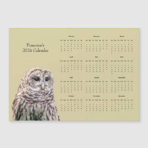 Barred Owl e Calendário 2024