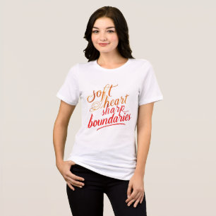 Barreiras agudas de Coração Suave - Camisa-T femin