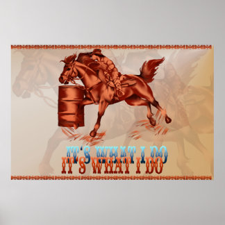 Barrel Racing_É o que eu faço - Poster