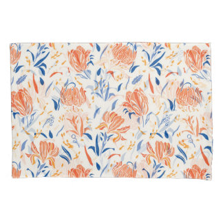 Barroco de linocução botânica: fundo floral sem co