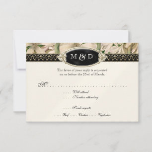 Barroco Vintage Lily Formal Elegante RSVP