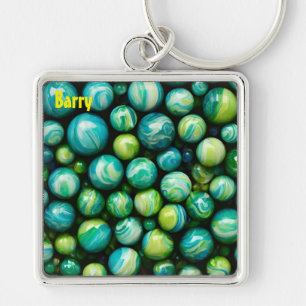 BARRY ~ Bolinhas Verdes ~ Porta-Chaves