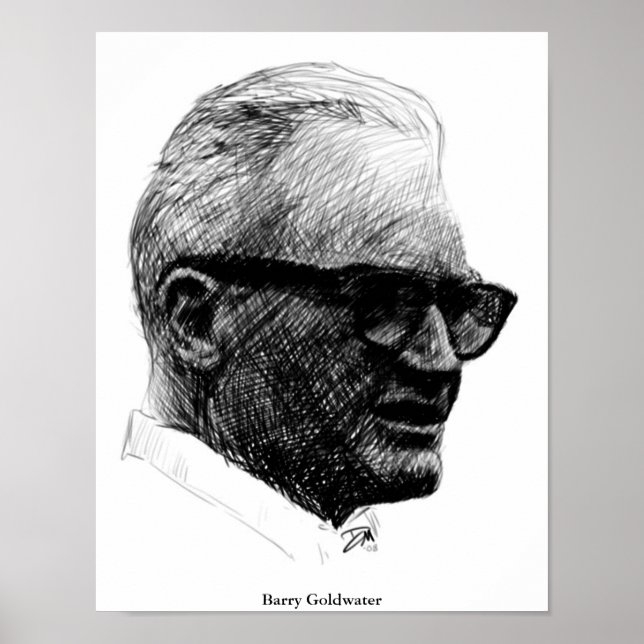 Barry Goldwater Sketch Poster (Frente)