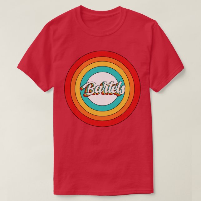 Bartels Nome Camisa Vintage Bartels Circular (Frente do Design)