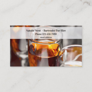 Bartender Para Aluguer De Cartões de visitas De B