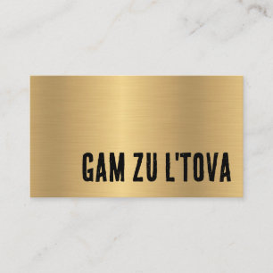 Baruch Hashem Cartão de visita