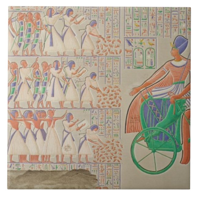 Bas-alivio em Medynet-Abou, palácio dos reis em (Frente)