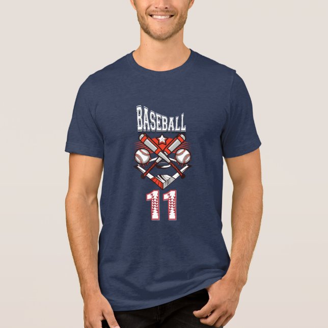 Baseball 11 Logo – Crossed Bats and Baseball  (Frente)