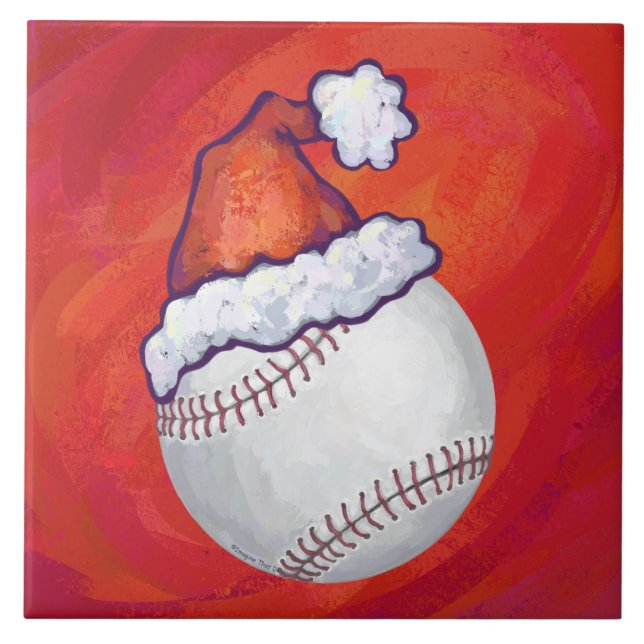 Baseball com Santa Hat em Vermelho (Frente)