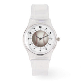 Baseball desportivo rosa, relógio de silício femin