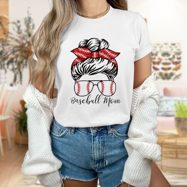 Baseball Mãe Camiseta Mulheres Camisa De Basebol (Criador carregado)