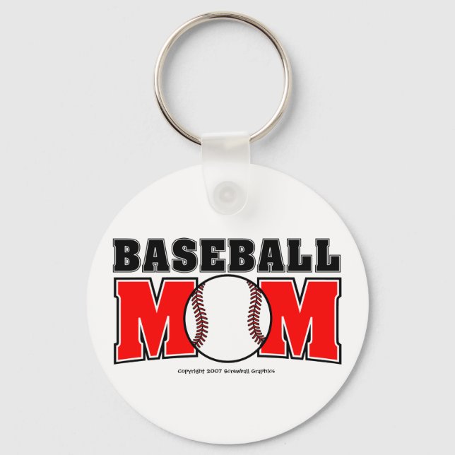 Baseball Mãe Chaveiro (Frente)