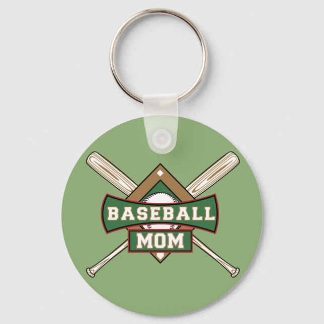 Baseball Mãe chaveiro (Frente)