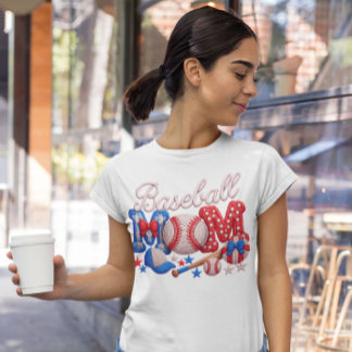 Baseball Mom Faux Yarn Style 