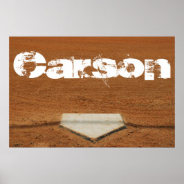 Baseball personalizado ou Poster de softball - Pla