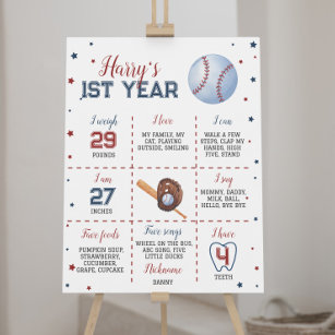 Baseball Primeiro Aniversário - Poster