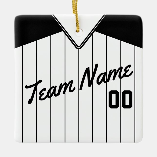 Baseball Softball Jersey Personalizado Ornamento (Frente)