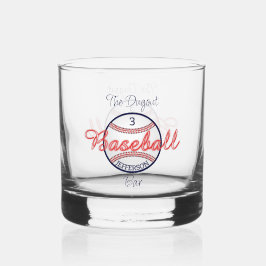 Baseball Sports Whiskey Rocks Drinkware