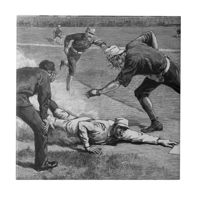 Baseball Vintage de Thure De Thulstrup, 1885 (Frente)