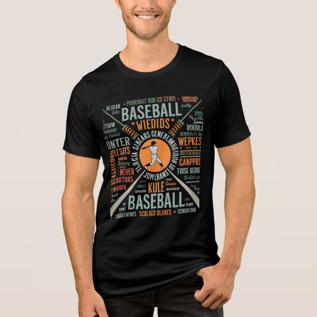 Baseball Word Art Design (Frente)
