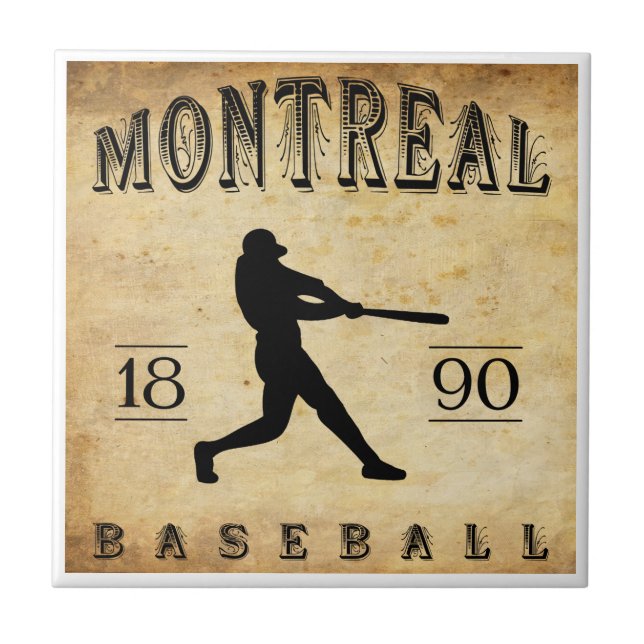 Basebol 1890 de Montreal Quebeque Canadá (Frente)
