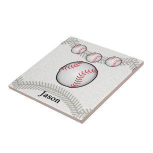 Basebol Branco de Azulejo cerâmico
