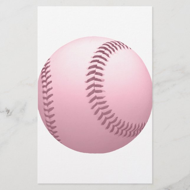 Basebol Colorido de rosa Pinkish (Frente)