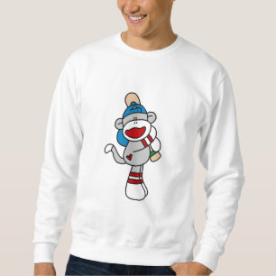 Basebol do macaco da peúga no camiseta e nos