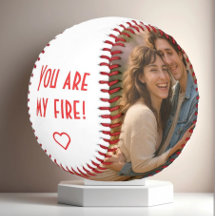 Basebol Personalizado de Fotografia e Texto - Pres