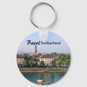 Basel City na Suiça de Souvenir Chaveiro