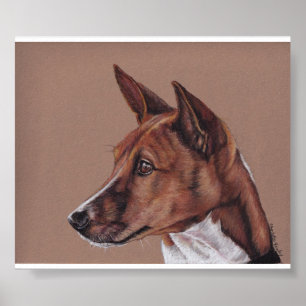 Basenji Dog Art Impressão